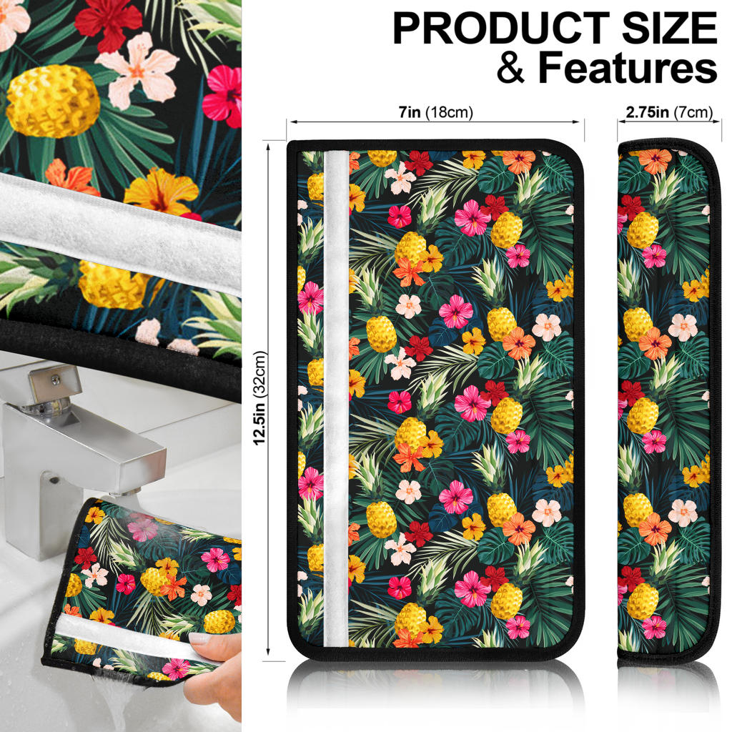 Tropical Hawaii Premium Custom Car Seat Belt Covers