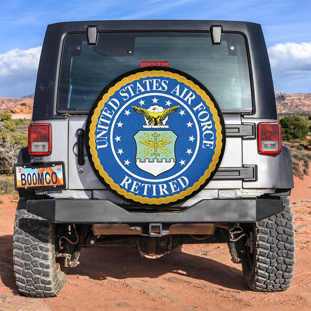U.S Air Force Retired Jeep Car Spare Tire Cover