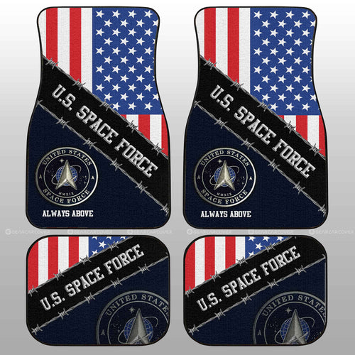 U.S. Space Force Car Floor Mats Custom United States Military Car Accessories