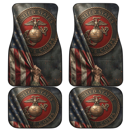 US Marine Corps Car Floor Mats Custom Usmc American Flag Car Accessories