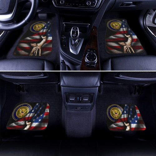 US Navy Car Floor Mats Custom American Flag Car Accessories Navy Gifts