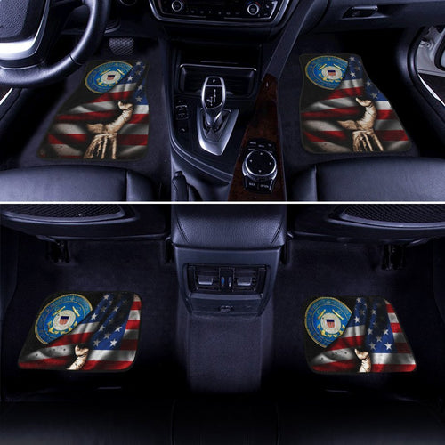 United States Coast Guard Car Floor Mats Custom American Flag USCG Car Accessories