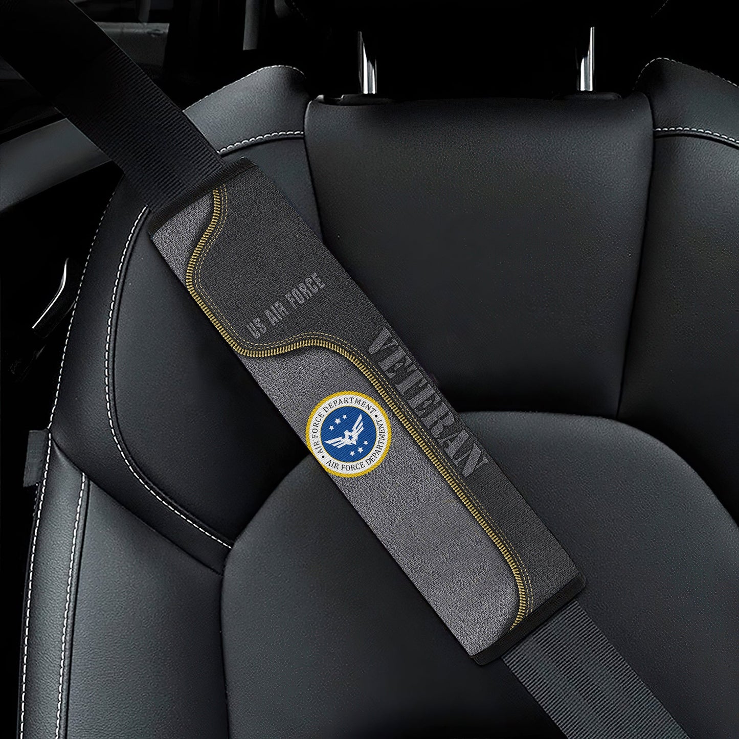 Us Air Force Veteran Car Seat Belt Cover Custom Car Accessories
