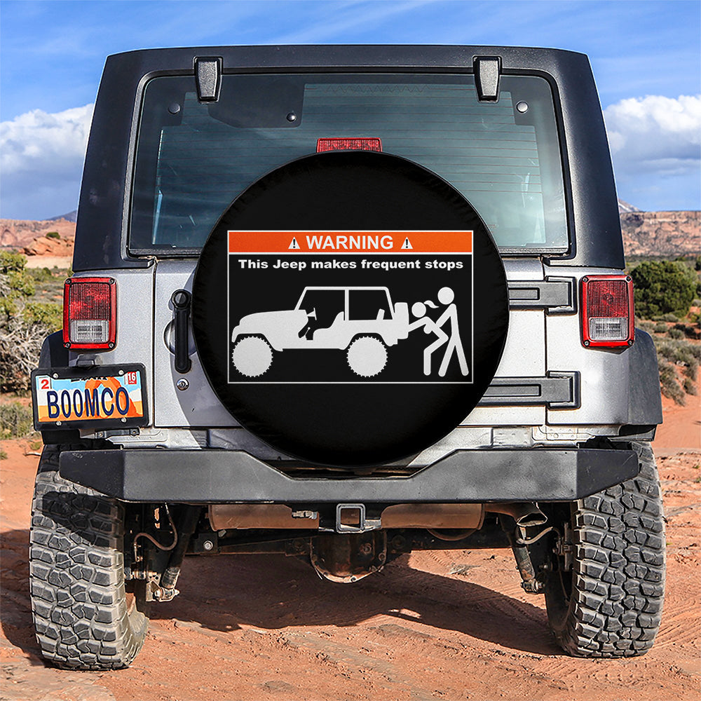 Warning Car Spare Tire Cover