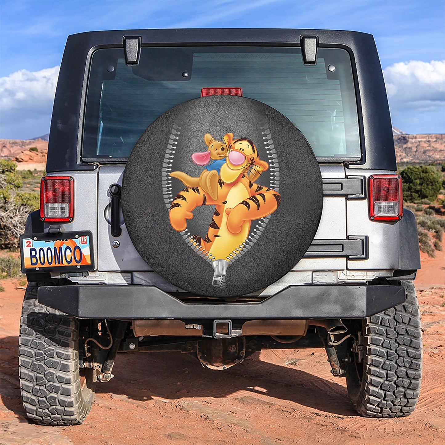 Winnie The Pooh Minnie Mouse Tigger Zipper Car Spare Tire