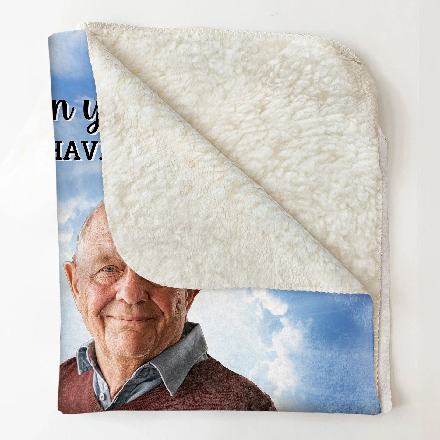 Wrap Yourself Up In This & Know I'm Here - Personalized Photo Blanket