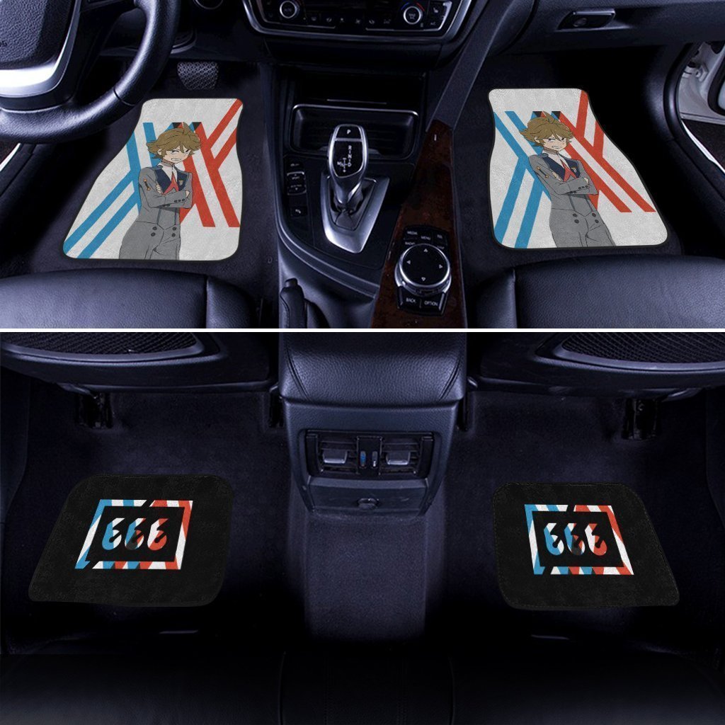 Zorome Code 666 Car Floor Mats Custom Anime Darling In The Franxx Car Accessories