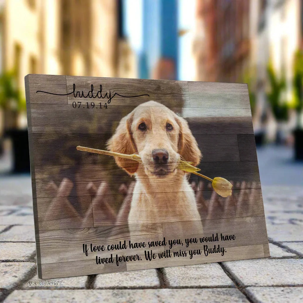 dog memorial canvas