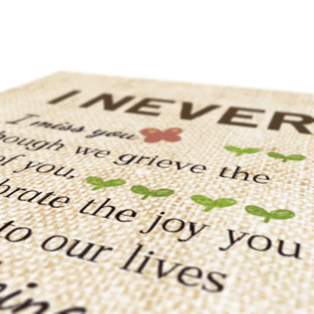 I Never Left You – Personalized Rainbow Bridge Pet Memorial Canvas