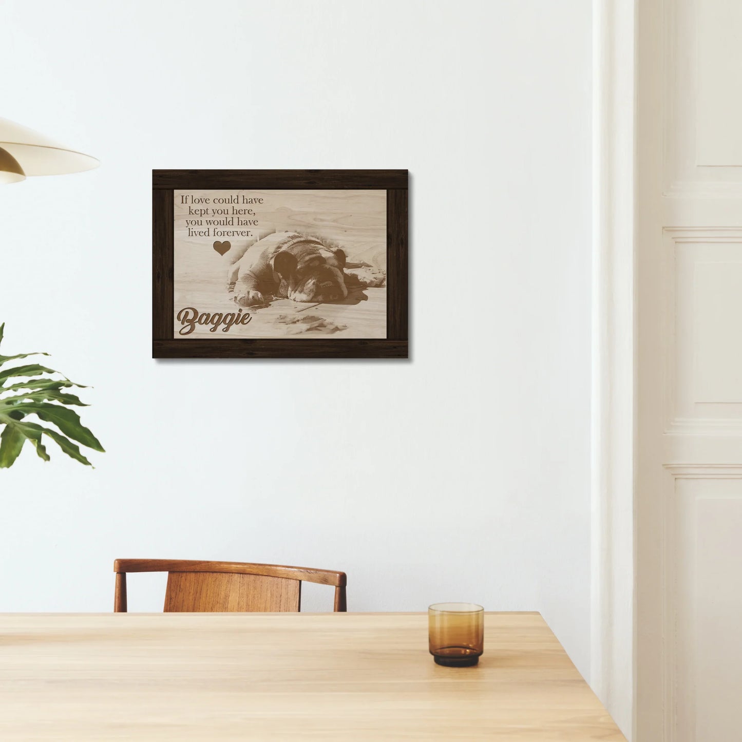 If Love Could Have Kept You – Custom Dog Memorial Canvas