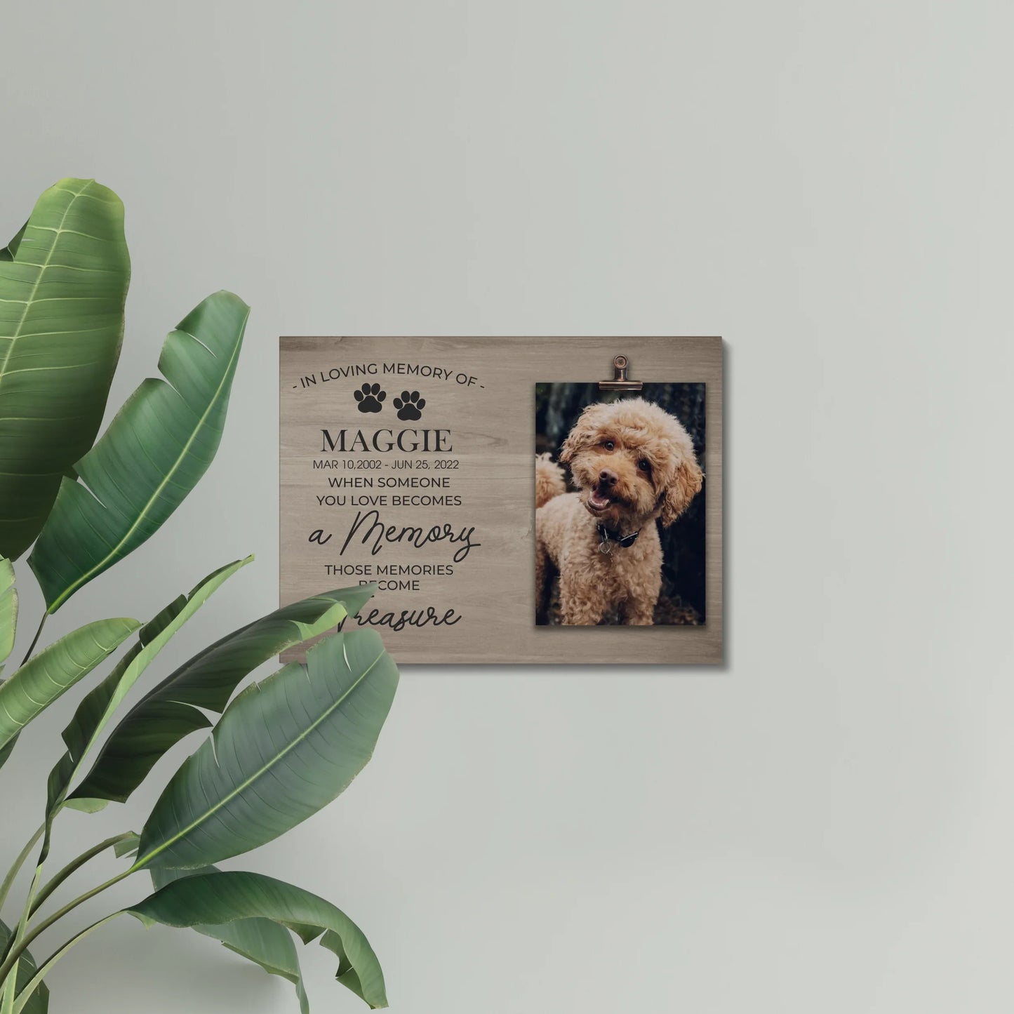 Pet Loss Canvas – Personalized In Loving Memory Dog Photo Gift