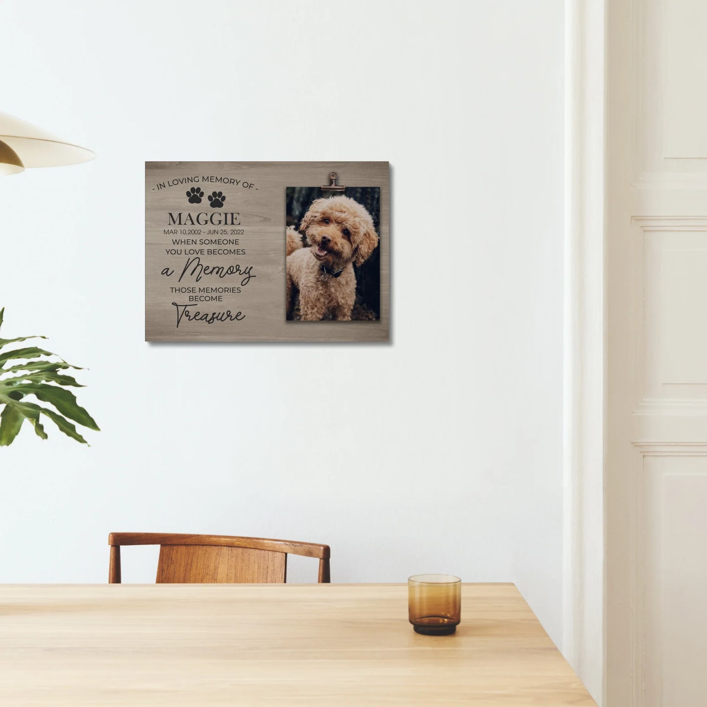Pet Loss Canvas – Personalized In Loving Memory Dog Photo Gift