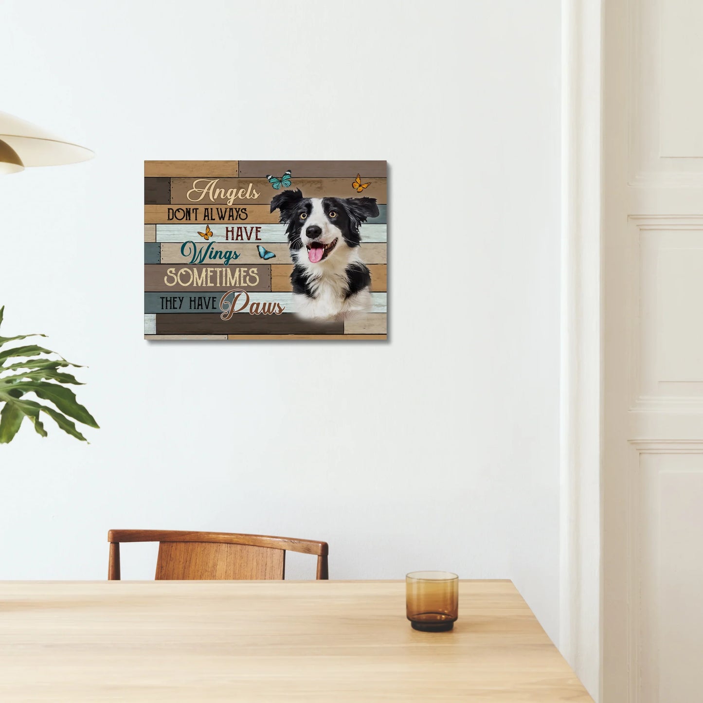 Angels Don’t Always Have Wings Canvas - Custom Pet Memorial Gifts