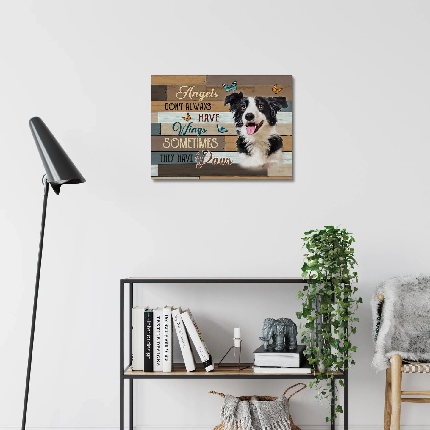 Angels Don’t Always Have Wings Canvas - Custom Pet Memorial Gifts
