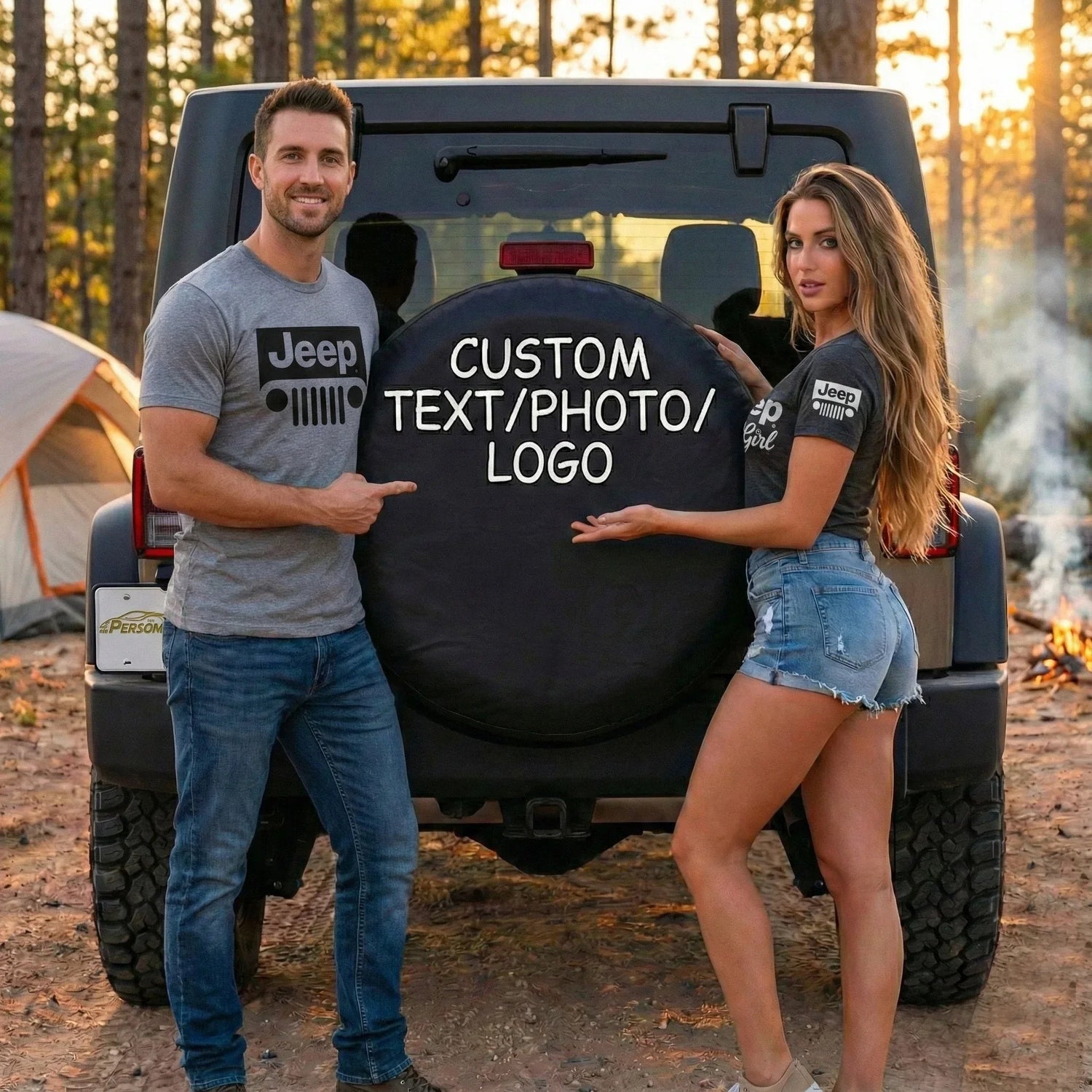 custom jeep tire cover - Personalizedfury