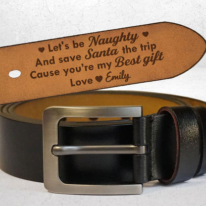 My Best Gift - Personalized Engraved Leather Belt