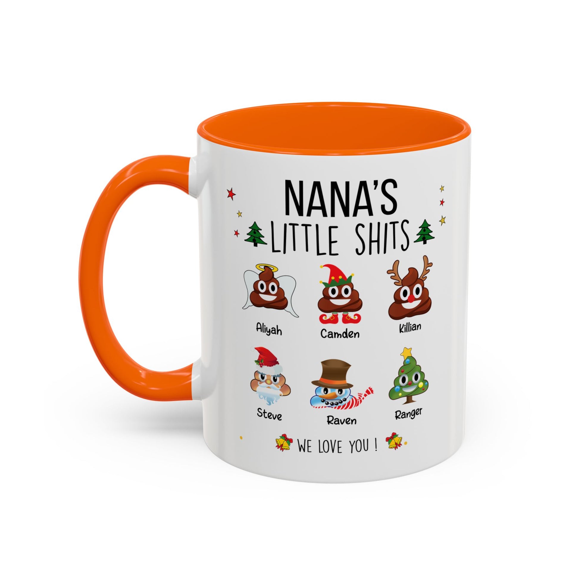 Christmas Gift for Grandma or Mom - Funny Nana Accent Mug - PersonalizedFury