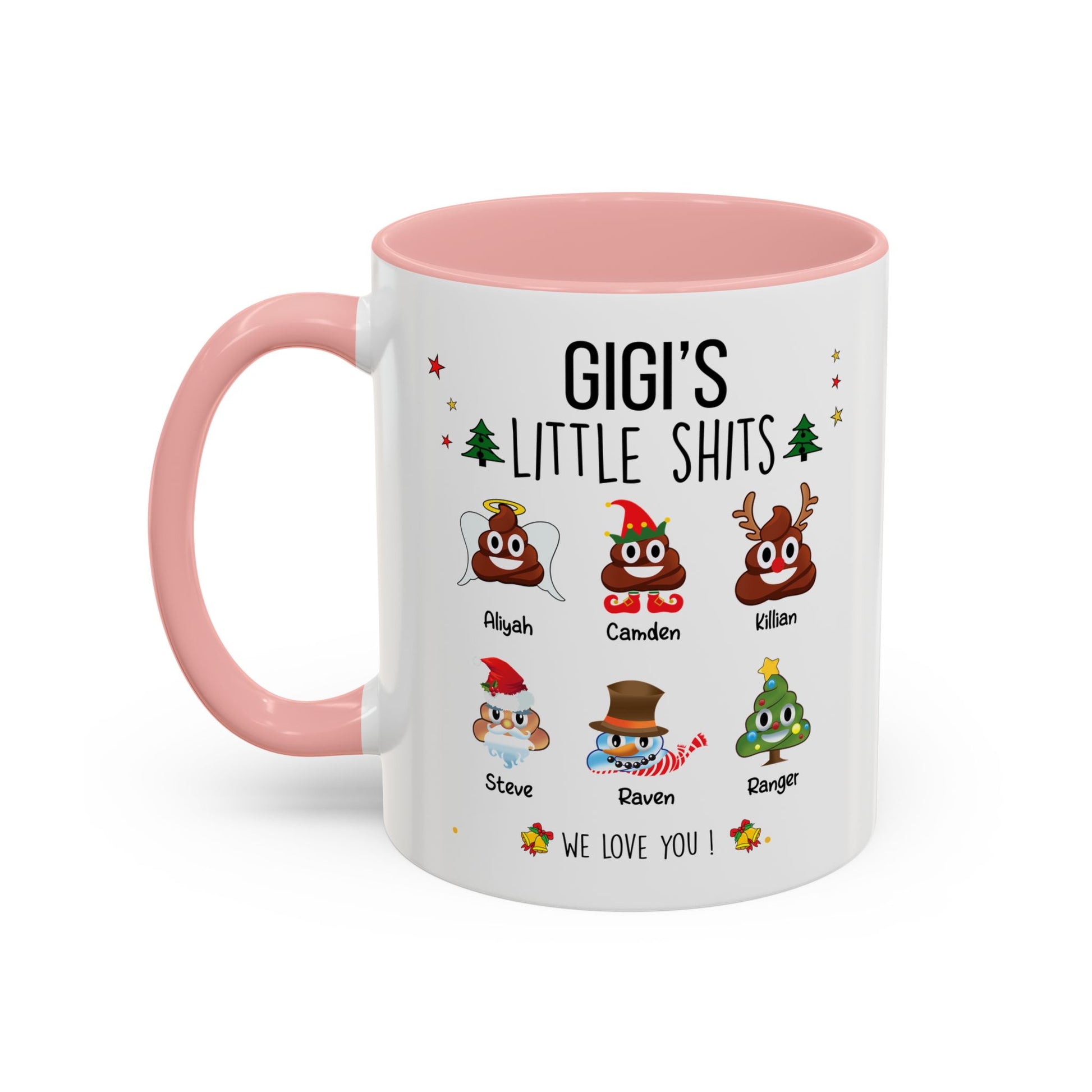 Custom Christmas Gift for Grandma or Mom - Funny Accent Mug - PersonalizedFury