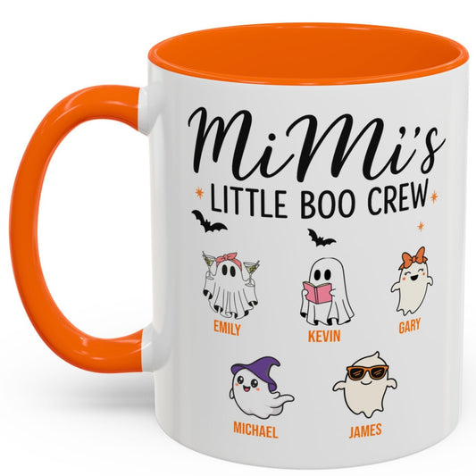 Mimi’s Little Boo Crew Accent Mug – Personalized Halloween Gift - PersonalizedFury