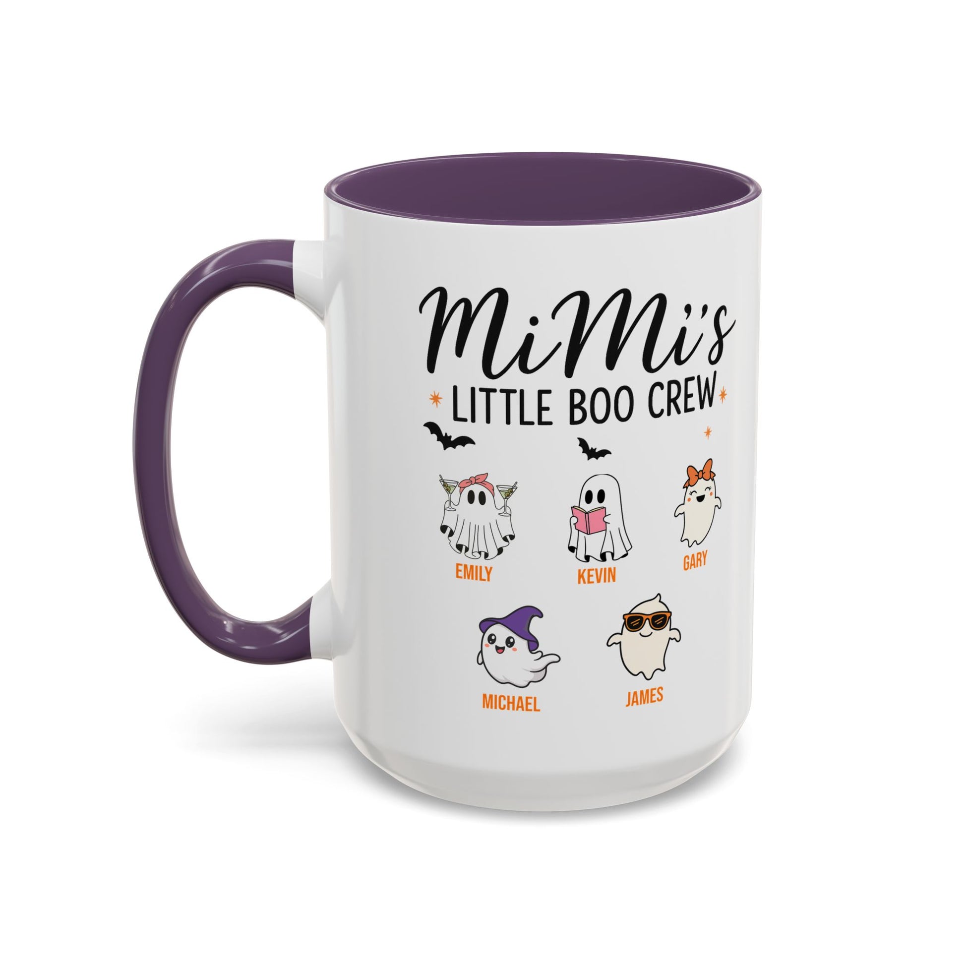 Mimi’s Little Boo Crew Accent Mug – Personalized Halloween Gift - PersonalizedFury
