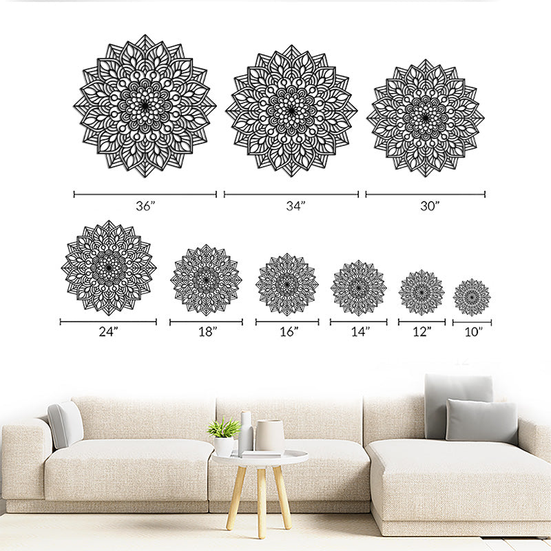 Mandala Metal Wall Art Wall Decor for Home & Office