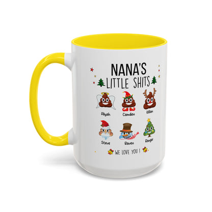 Christmas Gift for Grandma or Mom - Funny Nana Accent Mug - PersonalizedFury