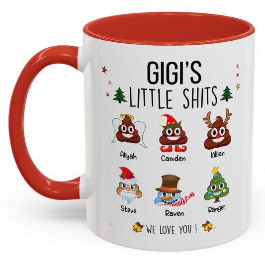 Custom Christmas Gift for Grandma or Mom - Funny Accent Mug - PersonalizedFury