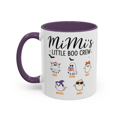 Mimi’s Little Boo Crew Accent Mug – Personalized Halloween Gift - PersonalizedFury