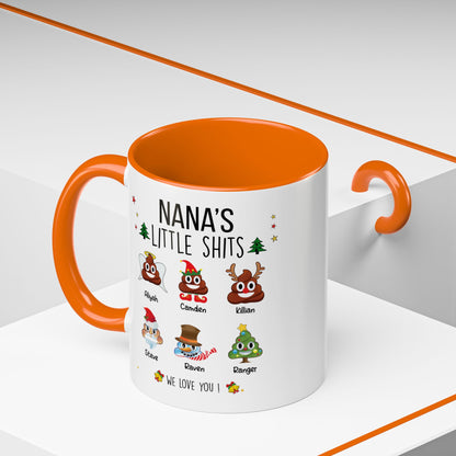 Christmas Gift for Grandma or Mom - Funny Nana Accent Mug - PersonalizedFury