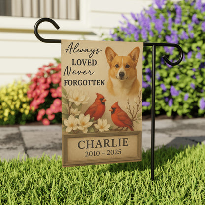 Pet Memorial Flag – Custom Dog Memorial Gift with Name & Years