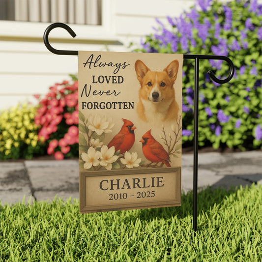 Pet Memorial Flag – Custom Dog Memorial Gift with Name & Years