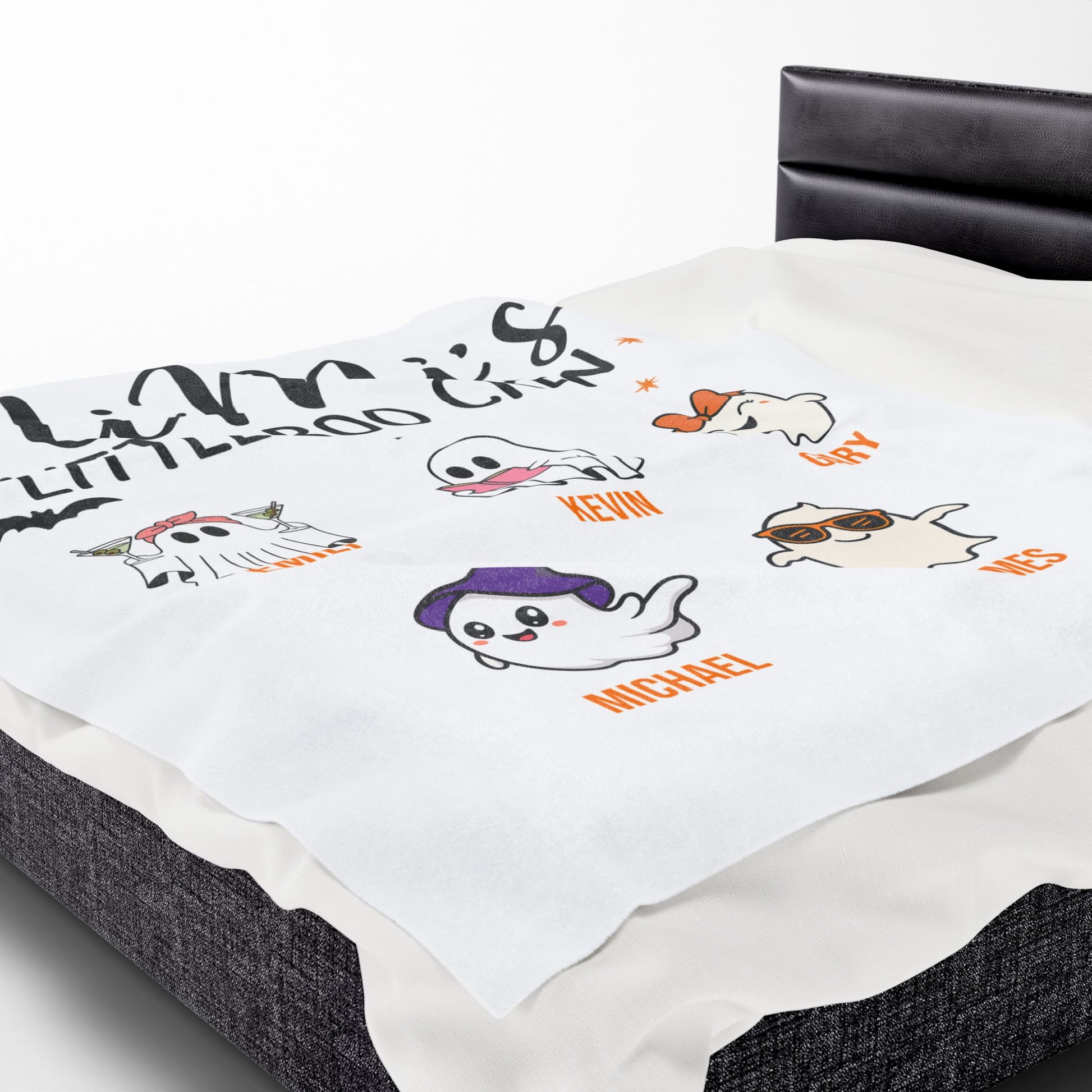 Mimi’s Little Boo Crew Blanket – Personalized Halloween Gift with Grandkids’ Names - PersonalizedFury