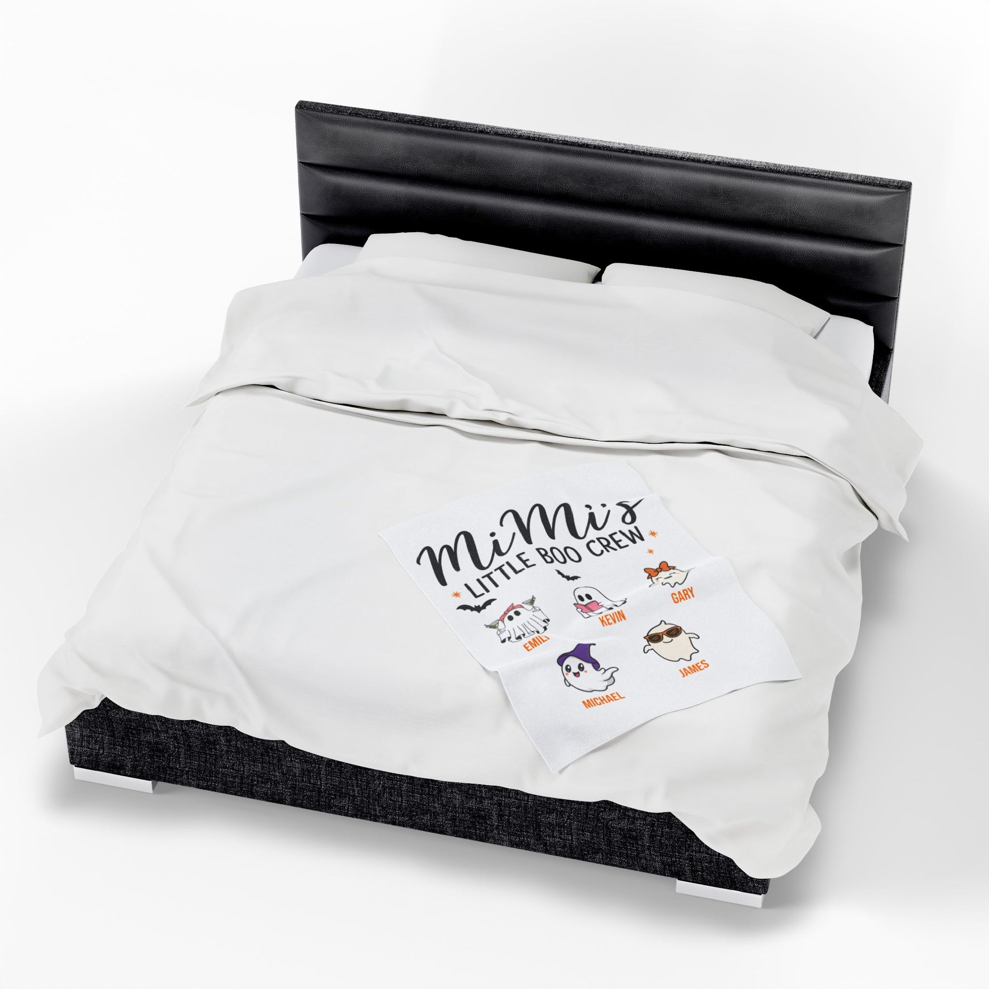 Mimi’s Little Boo Crew Blanket – Personalized Halloween Gift with Grandkids’ Names - PersonalizedFury