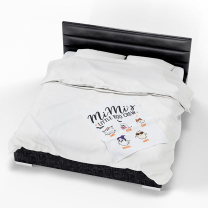 Mimi’s Little Boo Crew Blanket – Personalized Halloween Gift with Grandkids’ Names - PersonalizedFury