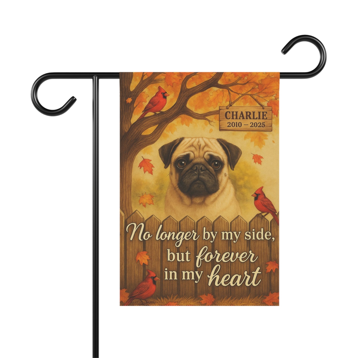 Pet Memorial Flag – Custom Dog Memorial Gift with Name & Years