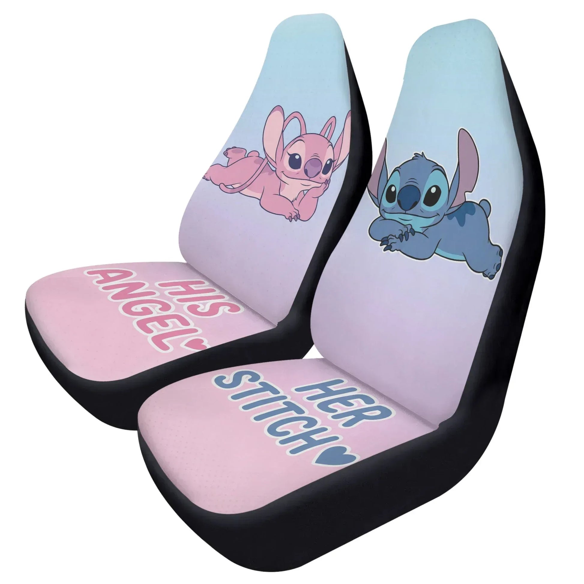 Lilo & Stitch Love Couple Car Seat Covers - PersonalizedFury