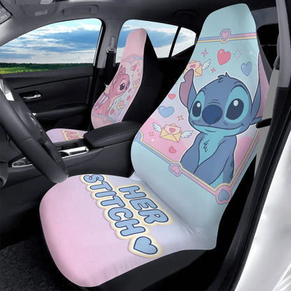 Lilo & Stitch Couple Car Seat Covers – Sweet Valentine Gift Idea - PersonalizedFury