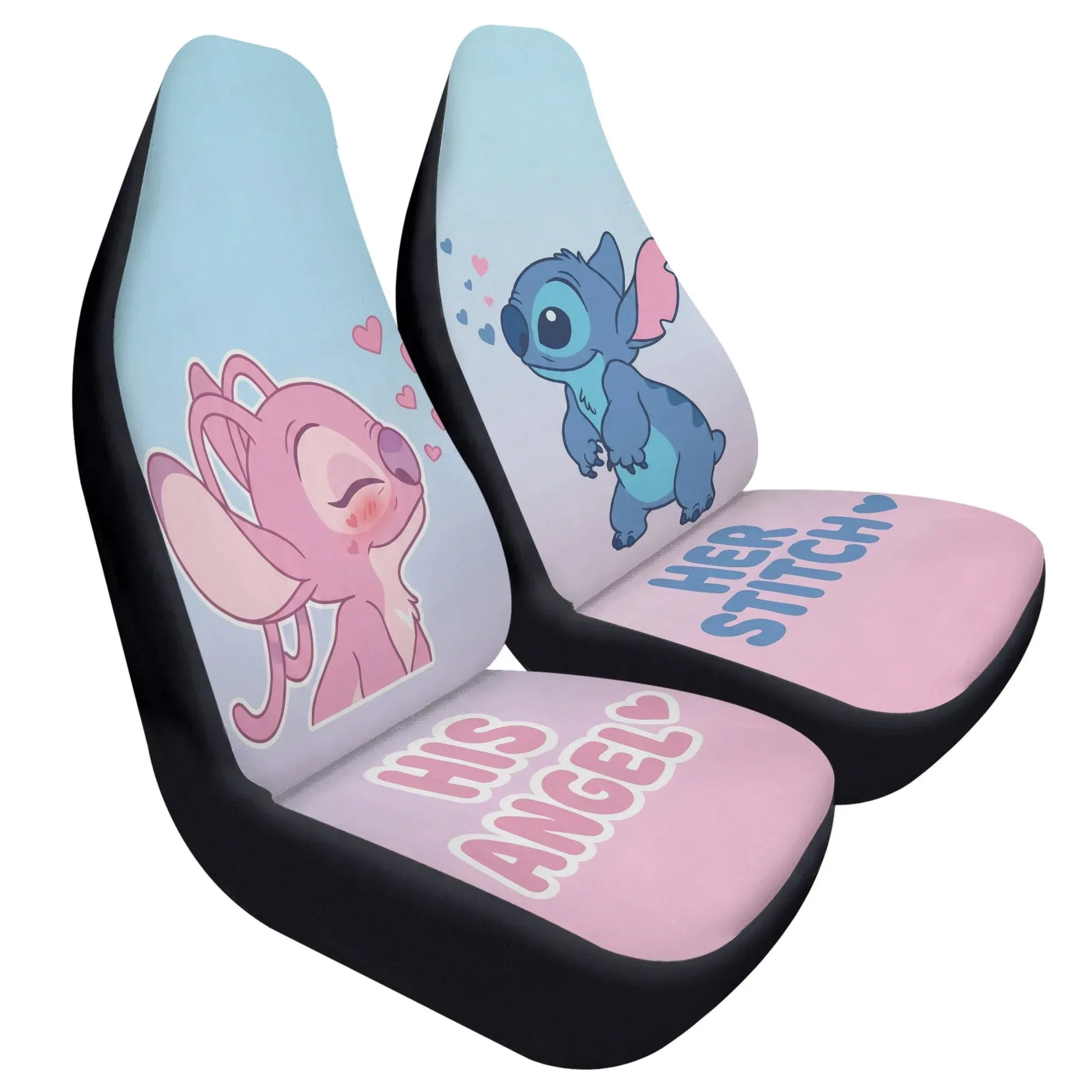 Lilo & Stitch Couple Car Seat Covers – Anniversary Gift for Couples - PersonalizedFury