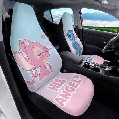 Lilo & Stitch Couple Car Seat Covers – Anniversary Gift for Couples - PersonalizedFury