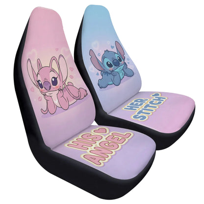 Lilo & Stitch Couple Car Seat Covers – Fun Car Accessories - PersonalizedFury