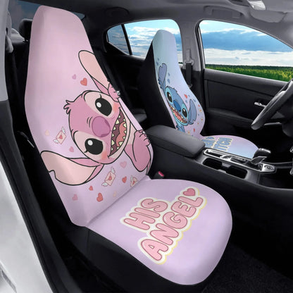 Cute Lilo & Stitch Couple Car Seat Covers – Car Accessories - PersonalizedFury