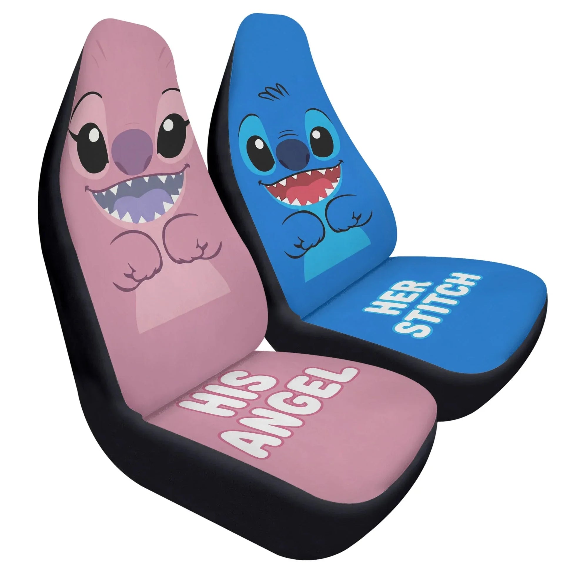 Lilo & Stitch Couple Car Seat Covers – Romantic Car Accessories for Couples - PersonalizedFury