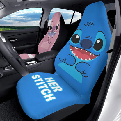 Lilo & Stitch Couple Car Seat Covers – Romantic Car Accessories for Couples - PersonalizedFury