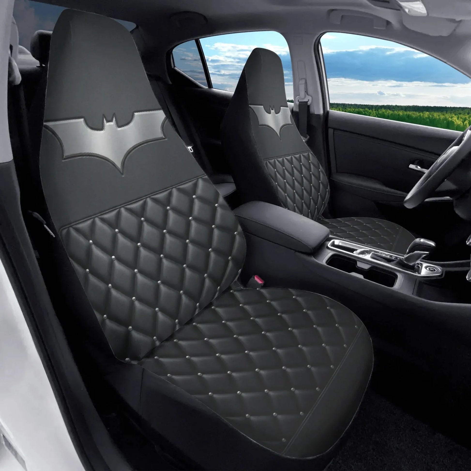 Batman Car Seat Covers for Front Seats – Superhero Car Style - PersonalizedFury