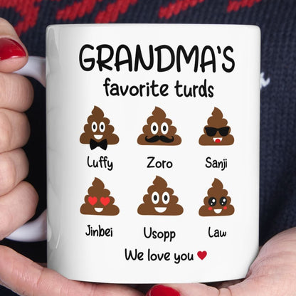 Personalized Grandma with Grandkids Names Coffee Mug - PersonalizedFury