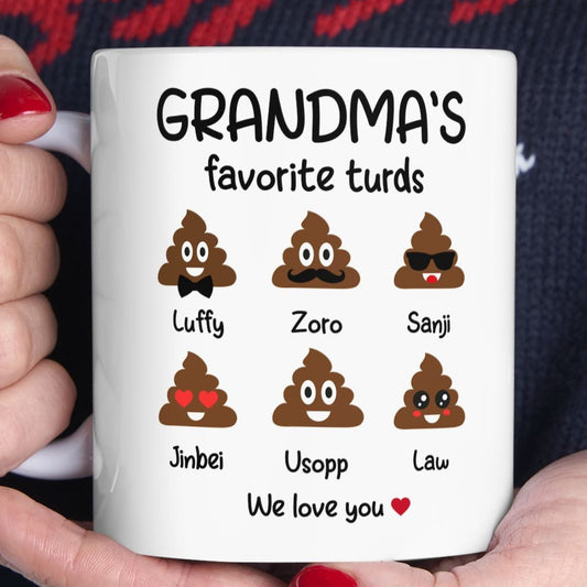 Personalized Grandma with Grandkids Names Coffee Mug - PersonalizedFury