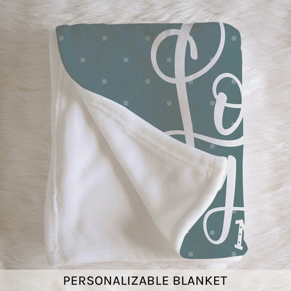 Love You More - Personalized Anniversary or Valentine's Day gift for Husband or Wife - Custom Blanket