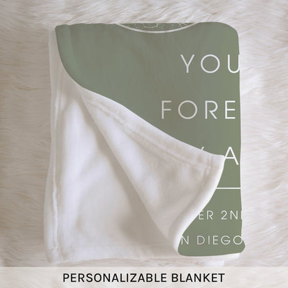 When The Stars Aligned - Personalized Anniversary or Valentine's Day gift for Husband or Wife - Custom Blanket