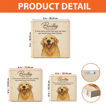 Dog Memorial Frame – Personalized Cartoon Portrait with Pet’s Name