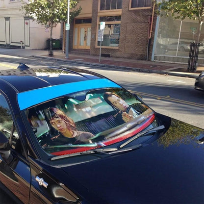3D A Date With Vincent Vega Pulp Fiction Custom Auto Car SunShade - PersonalizedFury